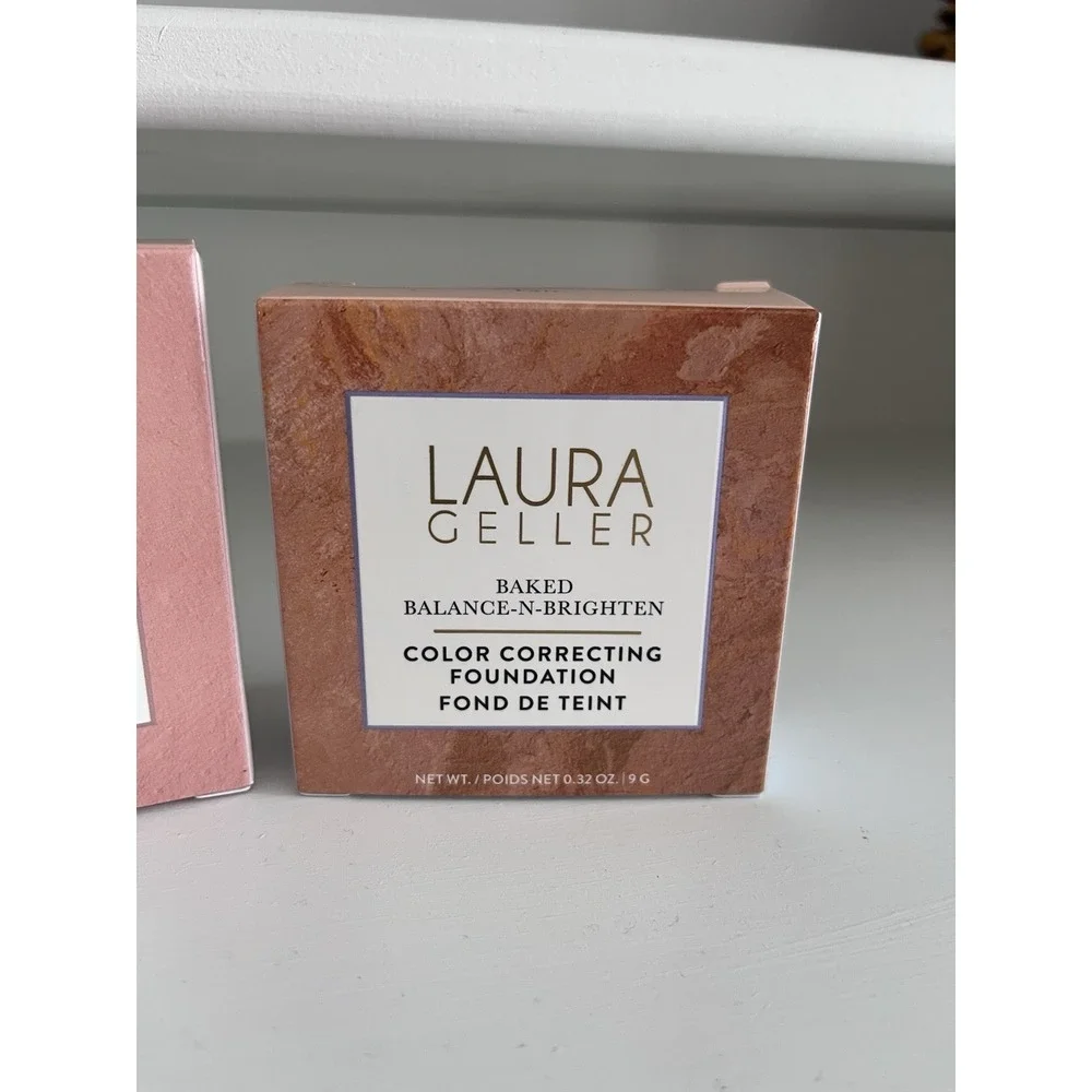 Laura Geller Lot Of 2 Double Take Baked Powder Foundation Balance Brighten Fair